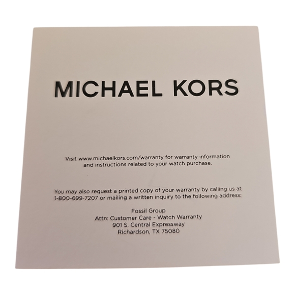 Michael Kors Women's Pyper Quartz Stainless Steel/Blue Leather Watch MK2845 NIB - Picture 6 of 7